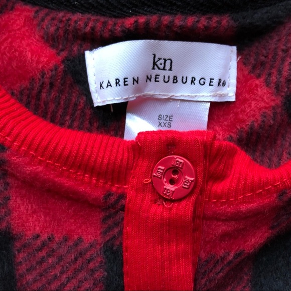 Kids Karen Neuburger checked fleece pajamas. Xxs - Picture 5 of 5